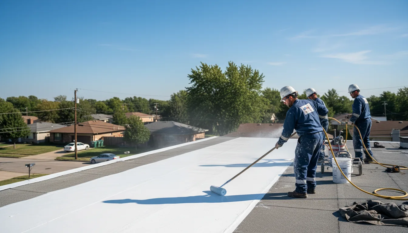 Commercial roof coating in Storrs Mansfield, CT near me